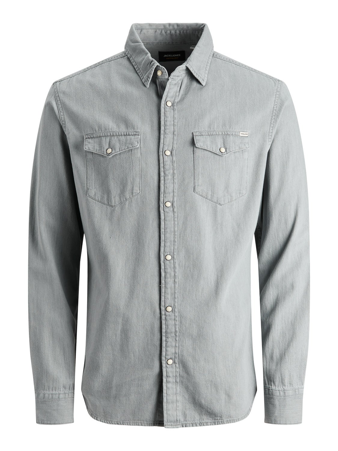 Camisa vaquera Slim Fit Gris claro Jack Jones