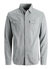 Jack & Jones Slim Fit Denim skjorte -Light Grey Denim - 12138115