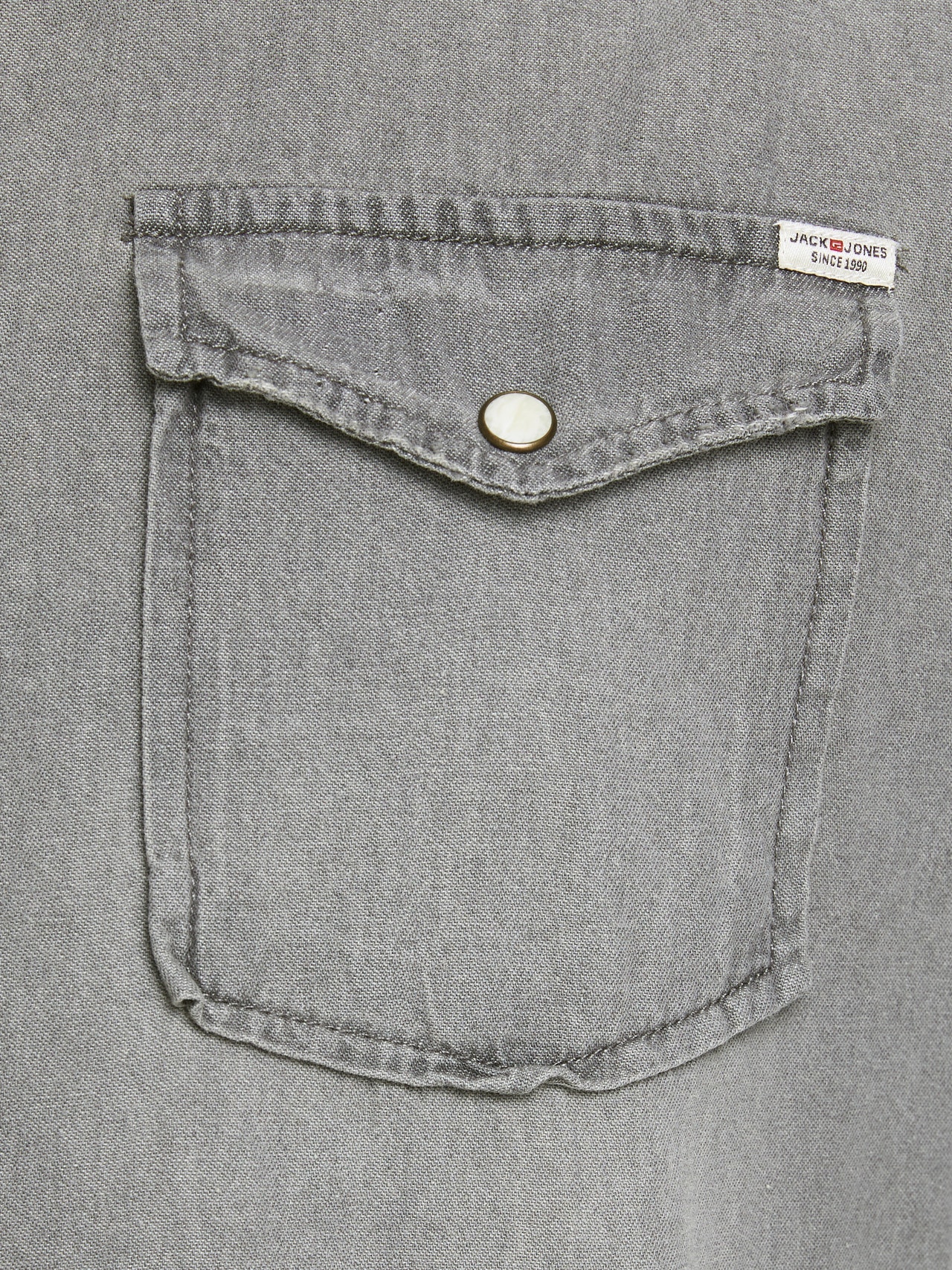 Jack & Jones Slim Fit Džínová košile -Light Grey Denim - 12138115