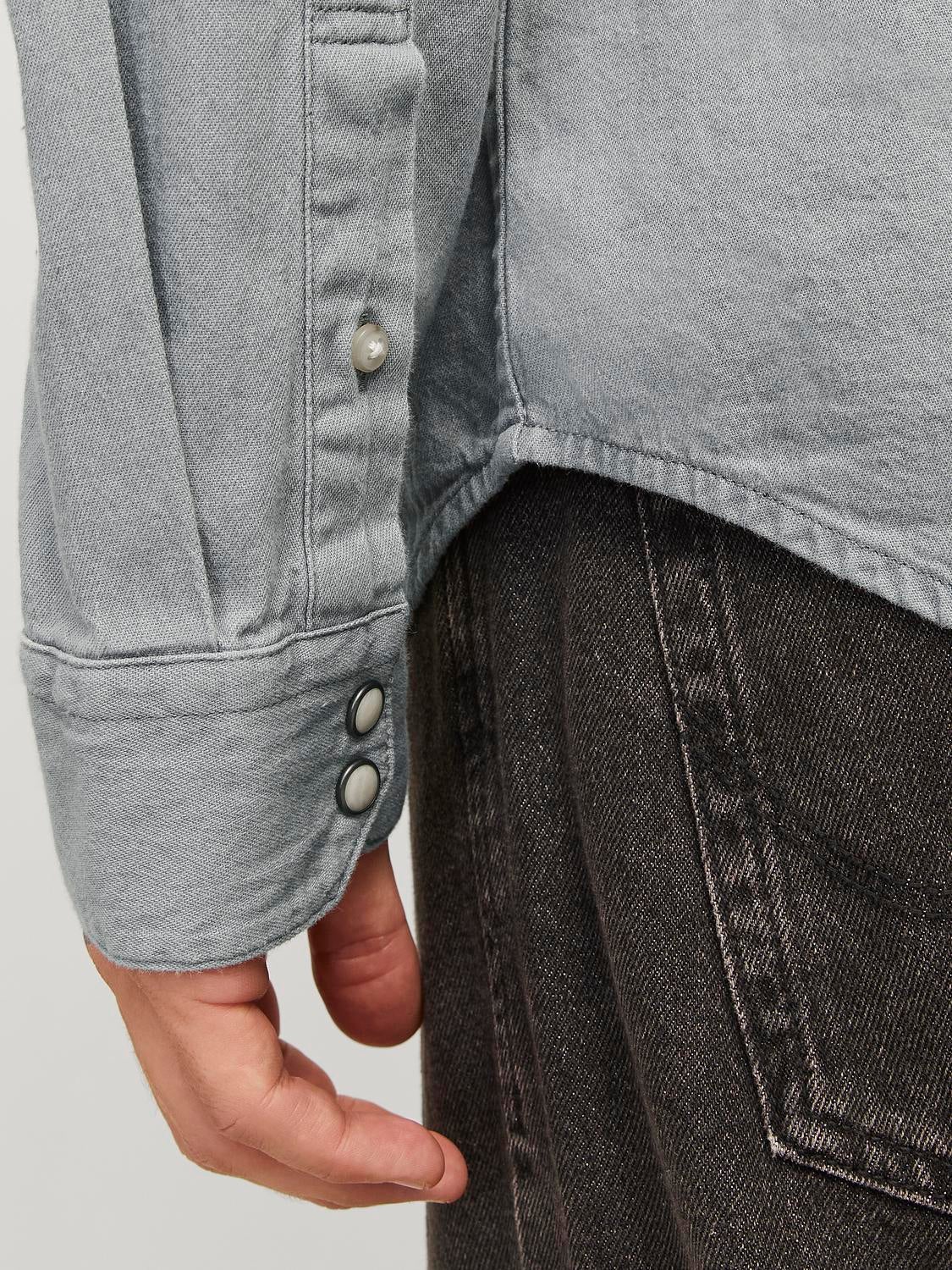 Levi's shops grey denim shirt