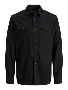 Jack & Jones Slim Fit Denim Shirt -Black Denim - 12138115