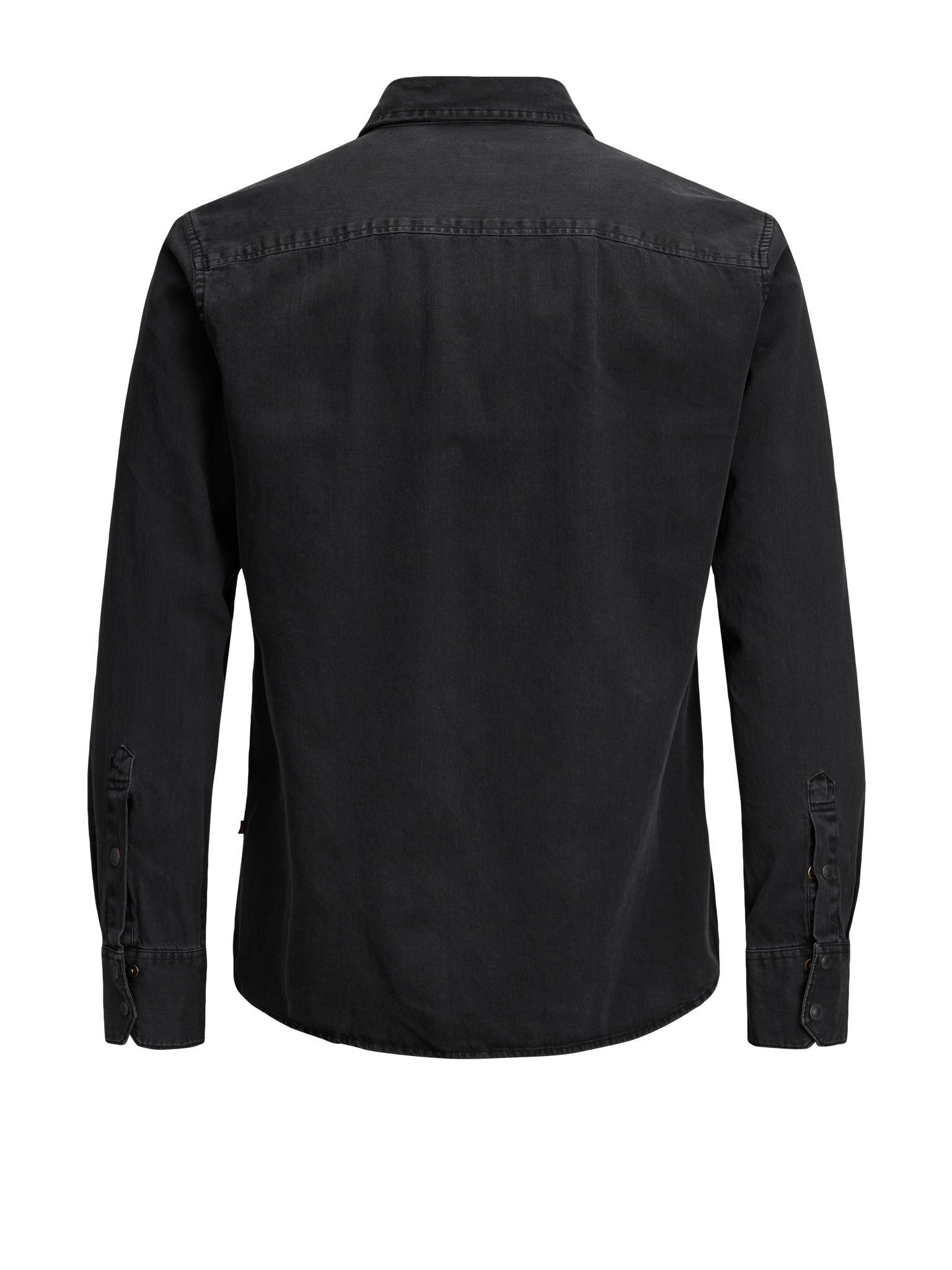 Buy Wrangler Men Black Slim Fit Faded Denim Casual Shirt - Shirts for Men  7027717 | Myntra