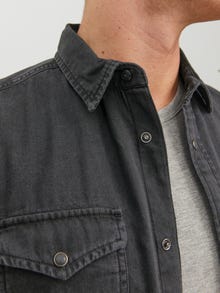 Jack & Jones Slim Fit Denim skjorte -Black Denim - 12138115