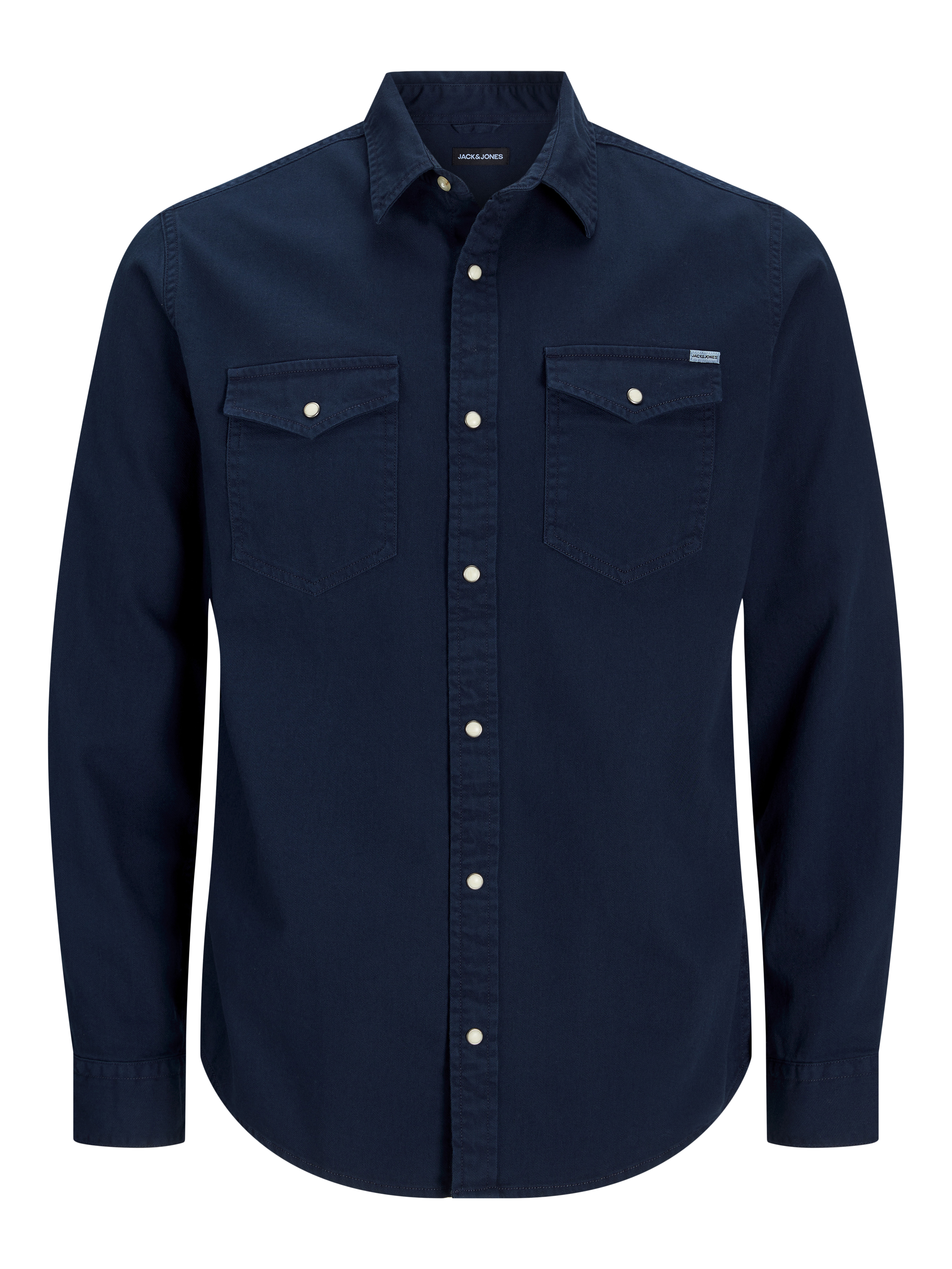 Comfort Fit Denim Shirt | Dark Blue | Jack & Jones® Comfort Fit Denim Shirt | Dark Blue | Jack & Jones®