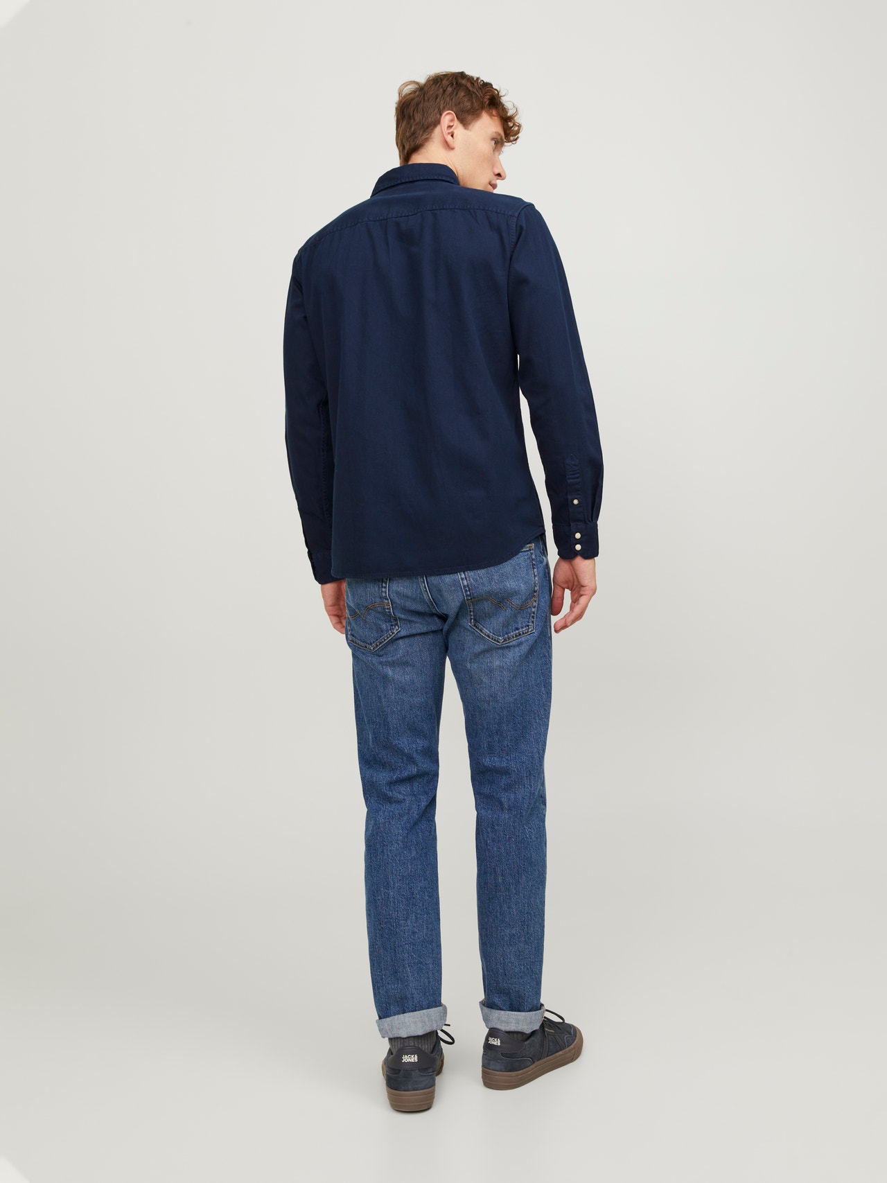 Jack & Jones Camicia in jeans Slim Fit -Dark Navy - 12138115