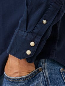 Jack & Jones Slim Fit Denim skjorte -Dark Navy - 12138115