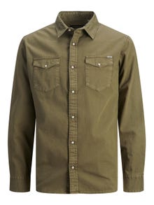 Jack & Jones Slim Fit Denim skjorte -Forest Night - 12138115