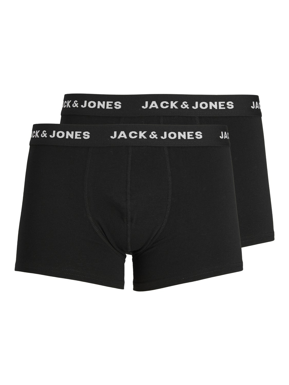 Boxer Uomo Jack &amp; Jones Confezione Da 3 - Tronchetti Intimo Nero E Bianco, Cotone Elastan, Taglie S-XXL