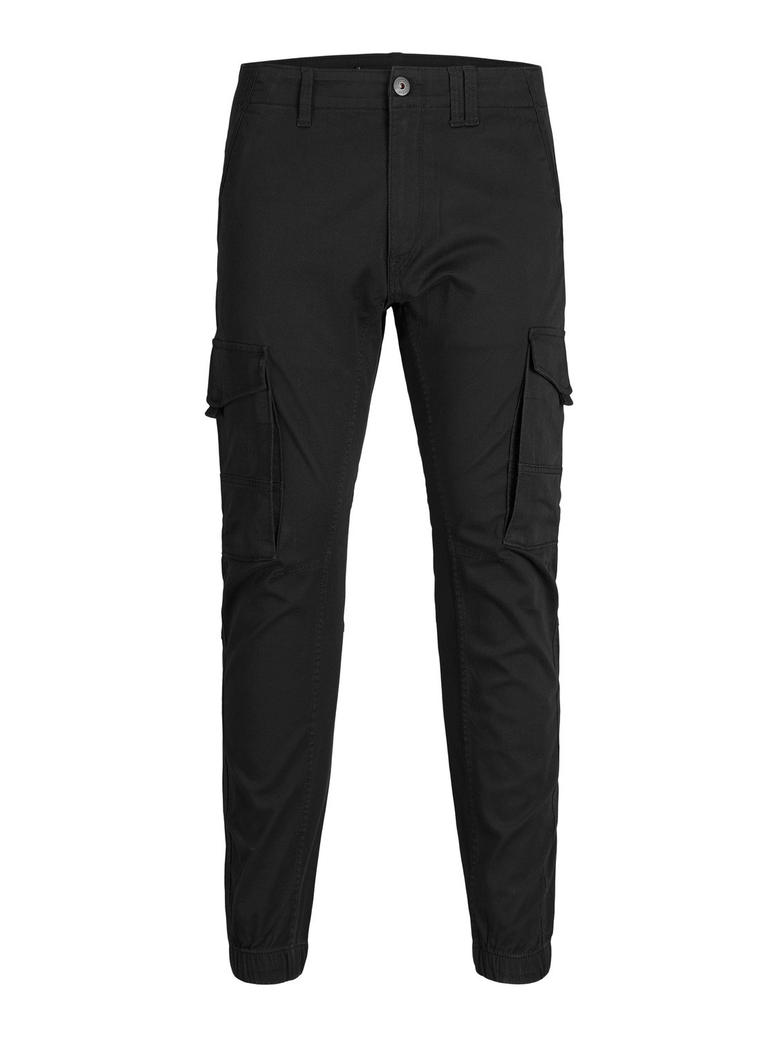 Pantalon cargo Tapered Fit Noir en coton Jack & Jones - Pantalon