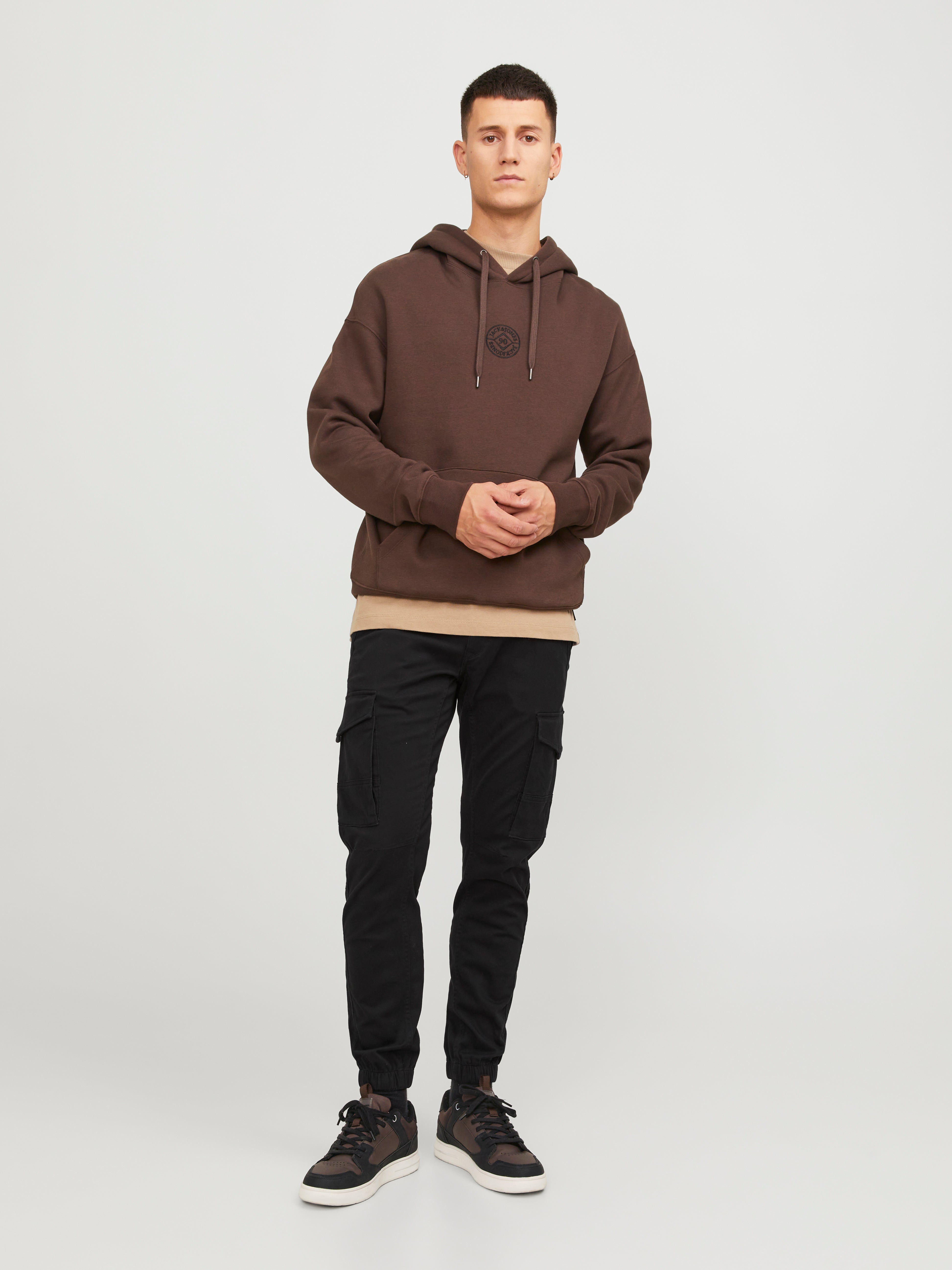 Jack & Jones Slim Fit Cargo nadrág -Black - 12139912