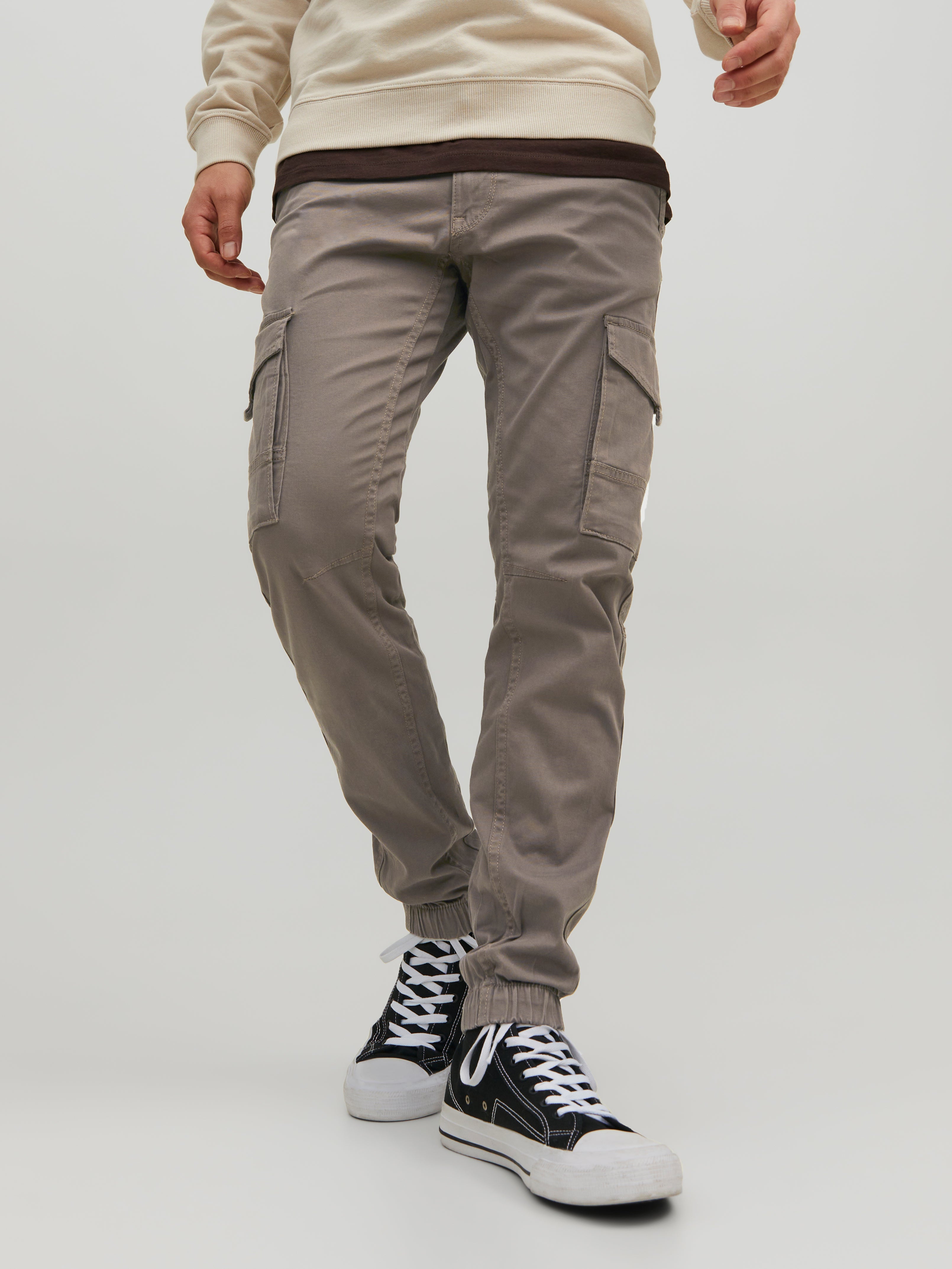 Men's Jack Jones Paul Warner Slim Fit Cargo Pants in Green - Walmart.com