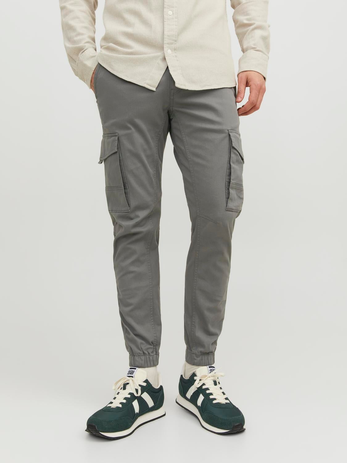 Cargo trousers Regular Fit - Grey - Men | H&M IN