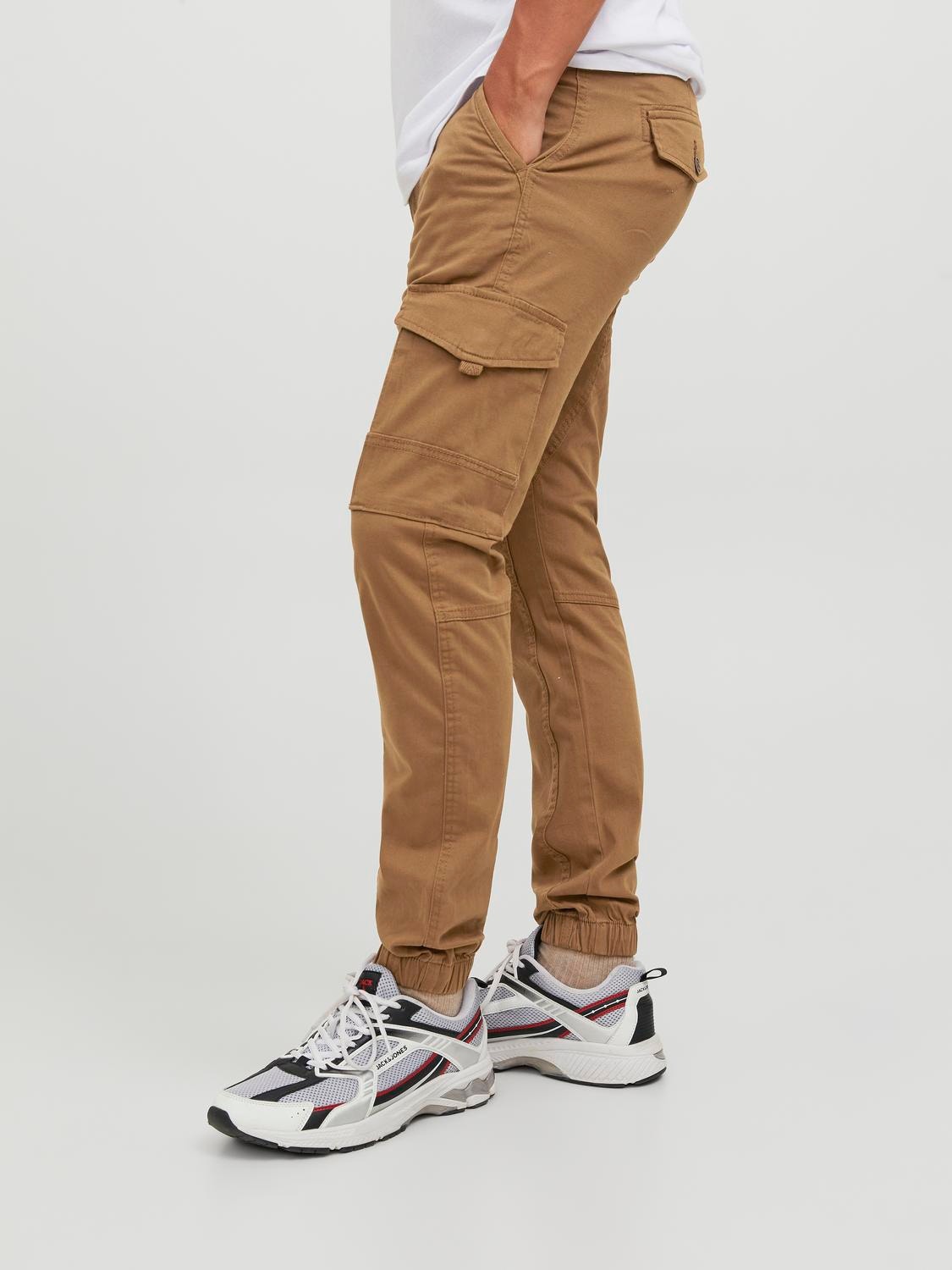 Jack & Jones Slim Fit Cargo nadrág -Rubber - 12139912