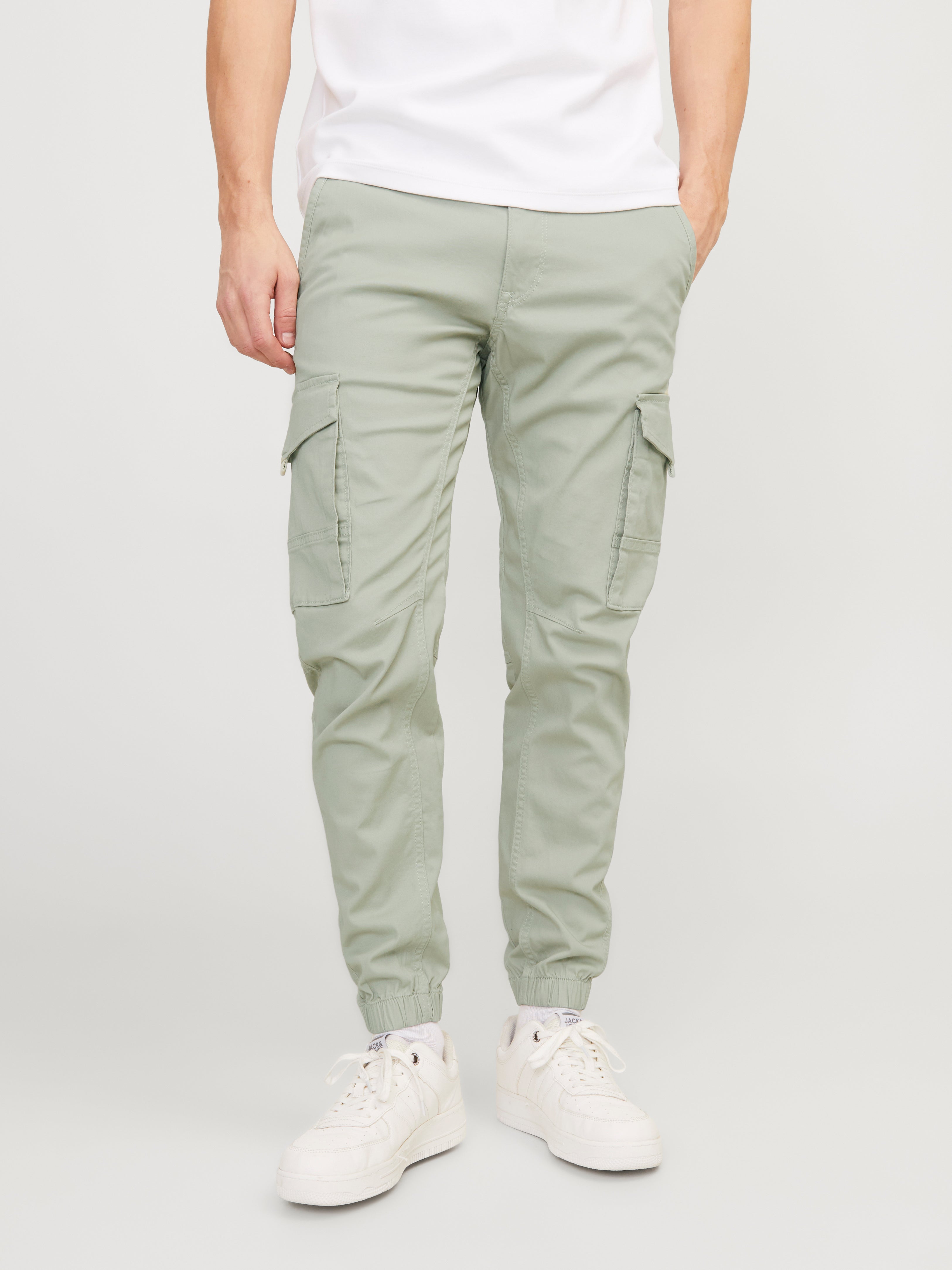 Jack & Jones Slim Fit Cargo nadrág -Desert Sage - 12139912