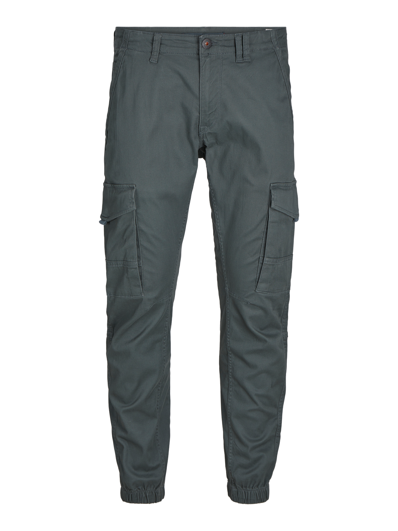 Jack & Jones - Pantaloni cargo con fondo elasticizzato grigio chiaro Jack & Jones - Pantaloni cargo con fondo elasticizzato grigio chiaro