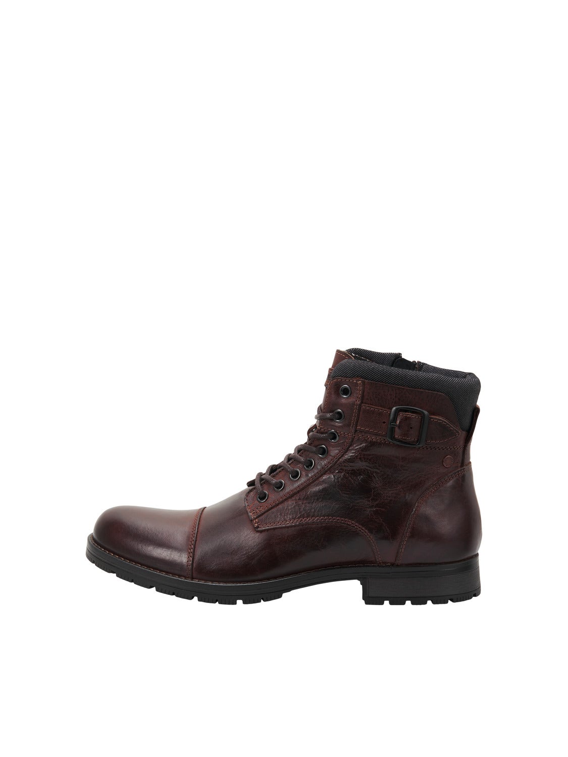 Mens JACK & JONES Leather Boots New Black Brown Lace Ups Nubuck Sale Size  7-12
