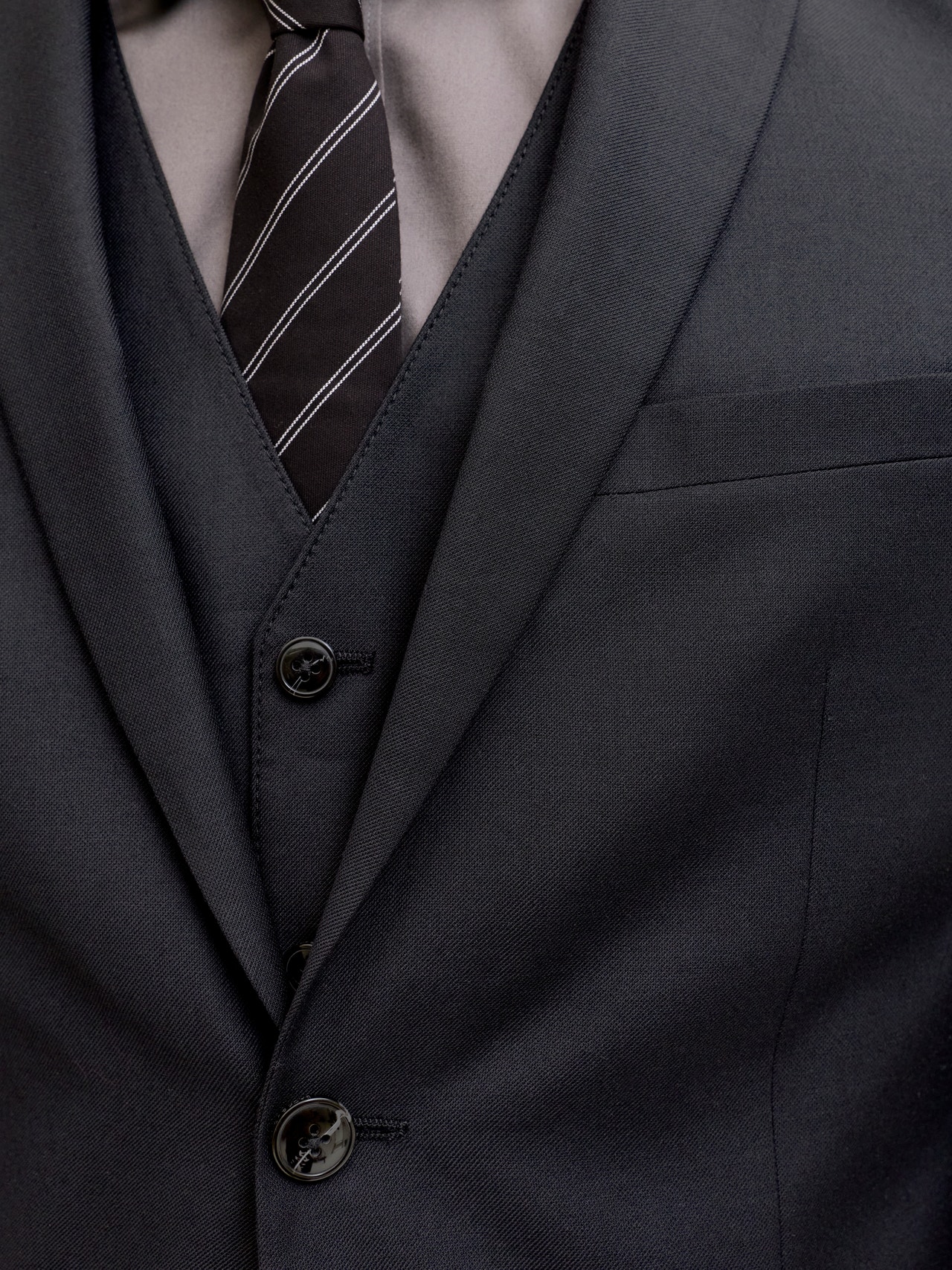 Jack & Jones Junior JPRSOLARIS BLAZER JR boys blazer, Black Jack & Jones Junior JPRSOLARIS BLAZER JR boys blazer, Black