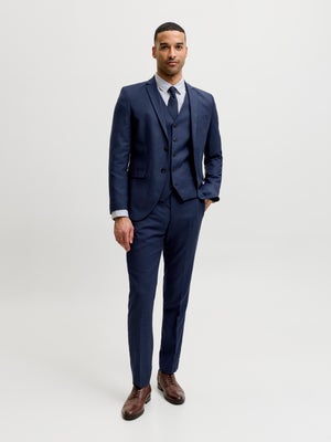 Costume Jack & Jones JPRSOLARIS - Blazer Croisé Et Pantalon Tailleur Super Slim Fit, élégant Et Moderne