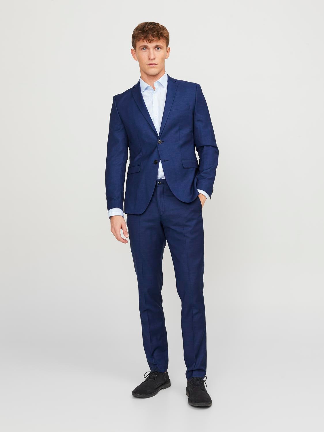 Jack & Jones JPRSOLARIS Super Slim Fit Švarkas -Medieval Blue - 12141107