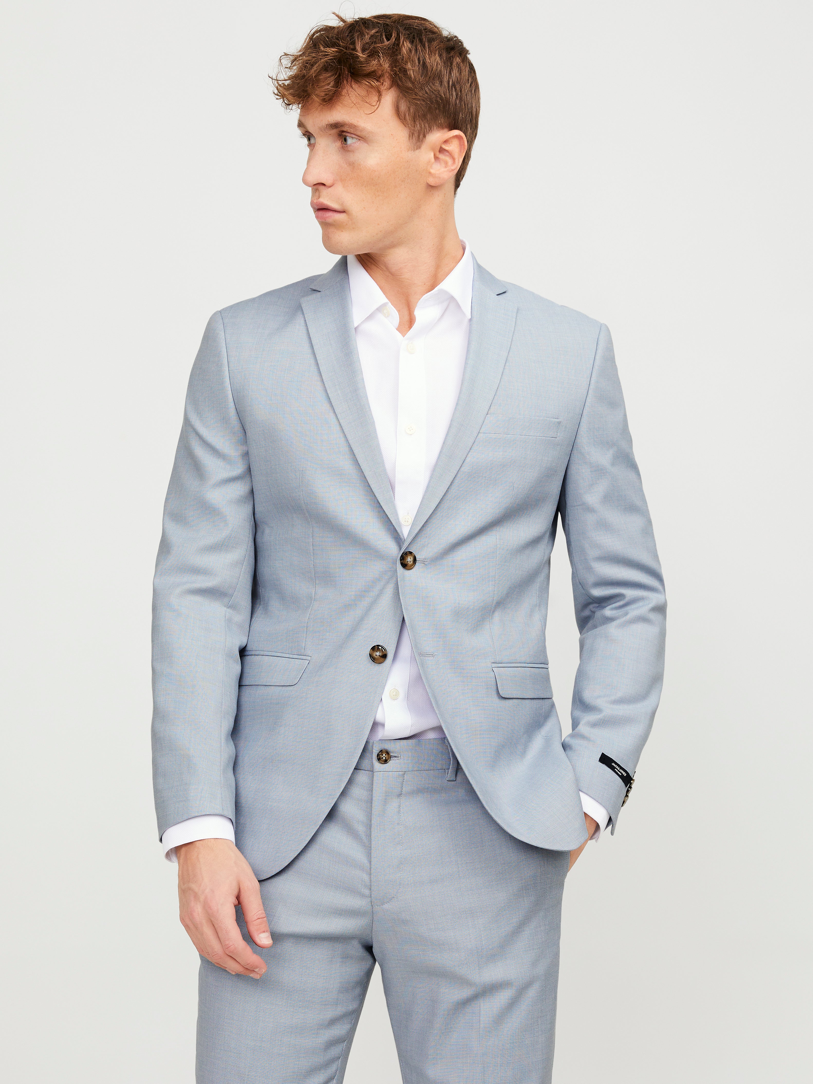 Blazer Jack & Jones JPRSOLARIS – Taglio Super Slim Fit, Monopetto, Elegante E Versatile Per Look Formale E Casual