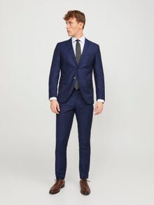 Jack & Jones JPRSOLARIS Super Slim Fit Tailored Trousers -Dark Navy - 12141112