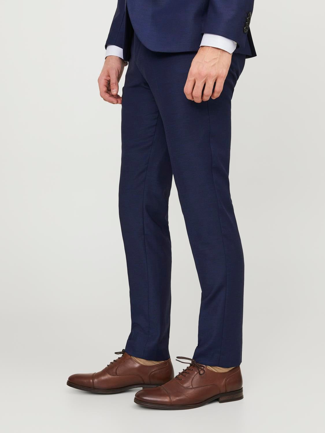 CAVANI Navy Caridi Slim Fit Trousers - Trousers from Revolver Menswear UK