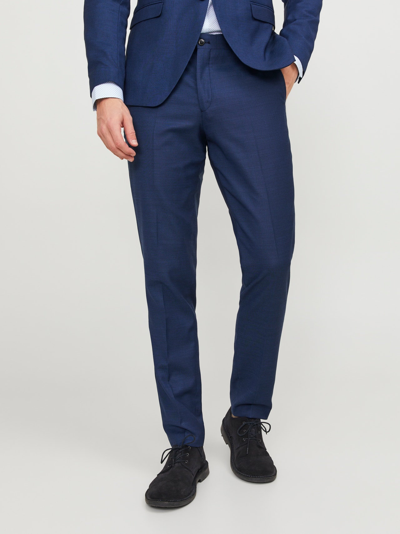 Jack & Jones JPRSOLARIS Super Slim Fit Szabott nadrág -Medieval Blue - 12141112