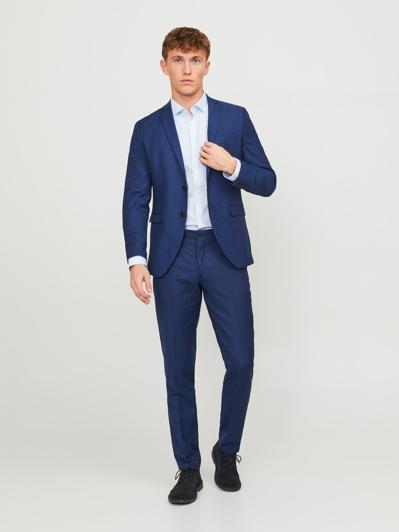 Jack & Jones JPRSOLARIS Super Slim Fit Szabott nadrág -Medieval Blue - 12141112