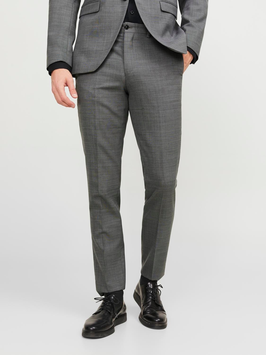 Slim Fit Suit trousers - Burgundy - Men | H&M IN