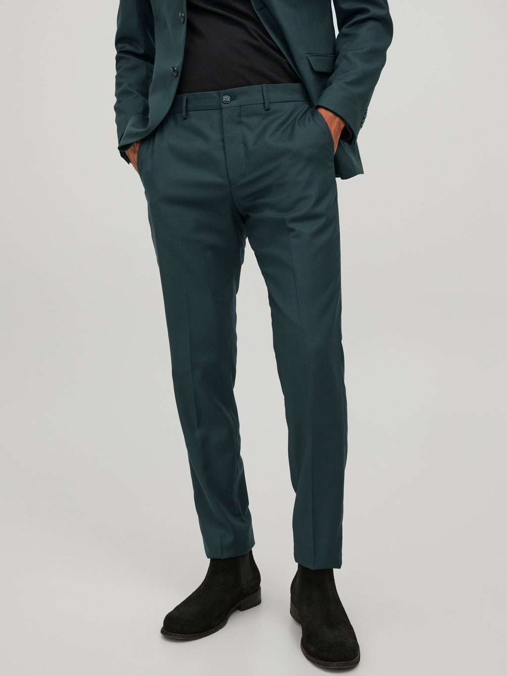 uitglijden Vrijstelling domineren Super Slim Fit Regular rise Tailored Trousers | Dark Green | Jack & Jones®