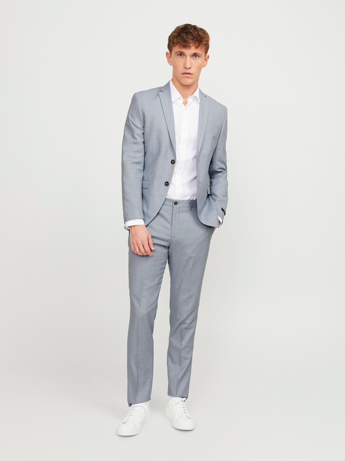 Jack & Jones JPRSOLARIS Super Slim Fit Tailored Trousers -Cashmere Blue - 12141112