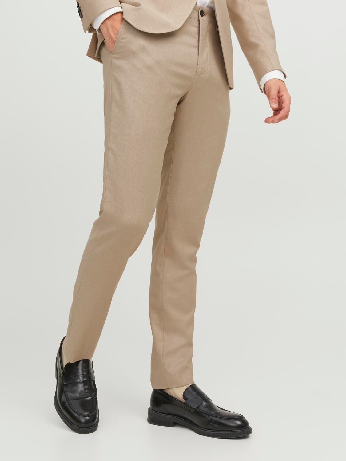 Jack & Jones JPRSOLARIS Super Slim Fit Παντελόνι κατά παραγγελία -Pure Cashmere - 12141112