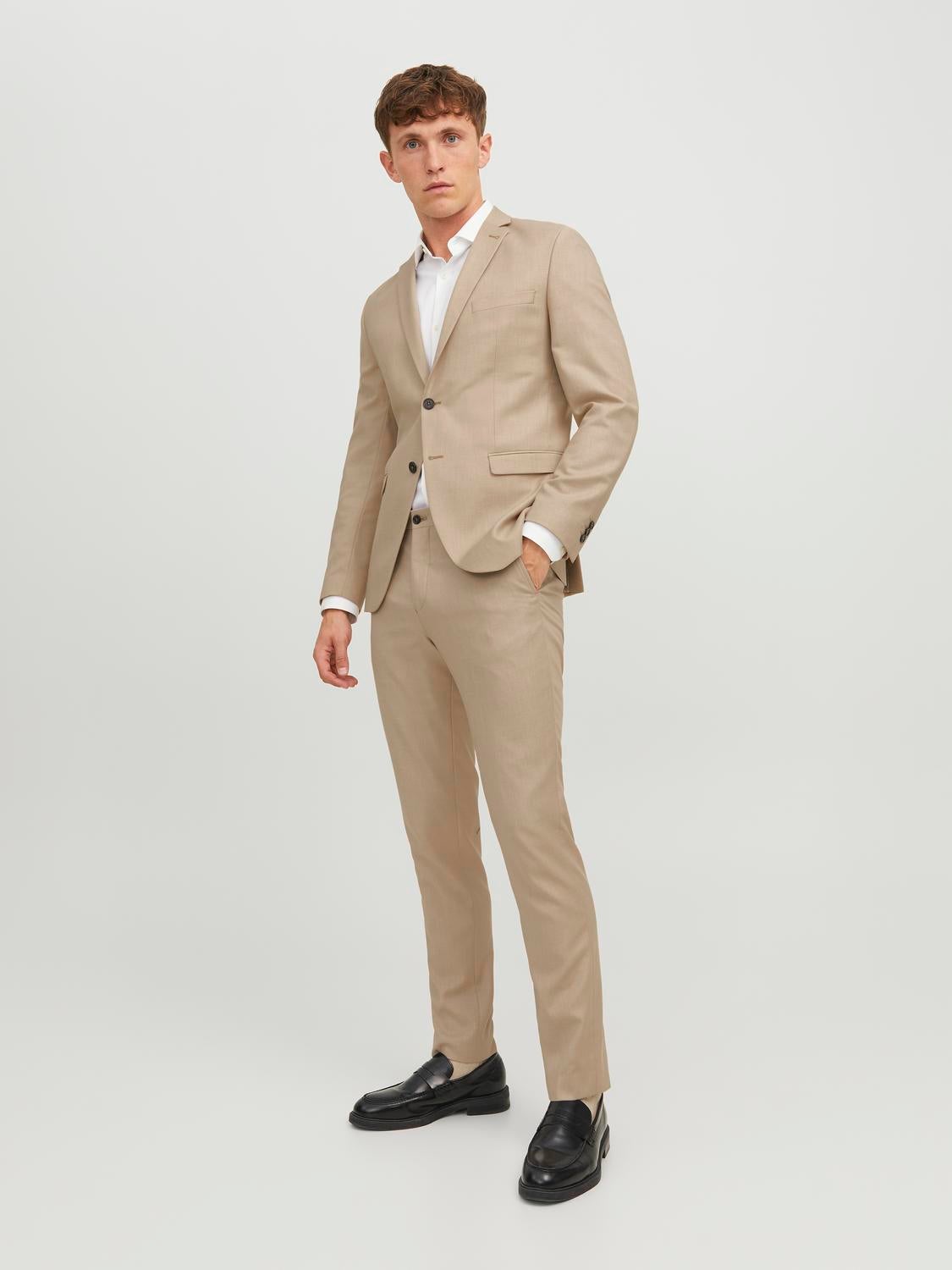 Slim fit suit trousers made from recycled materials | Men's trousers |  Cortefiel