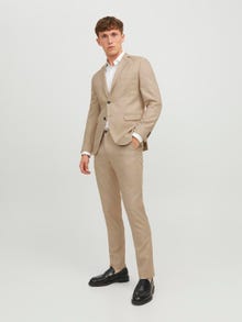 Jack & Jones JPRSOLARIS Super Slim Fit Tailored Trousers -Pure Cashmere - 12141112