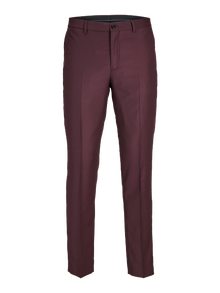 Jack & Jones JPRSOLARIS Super Slim Fit Skreddersydde bukser -Winetasting - 12141112