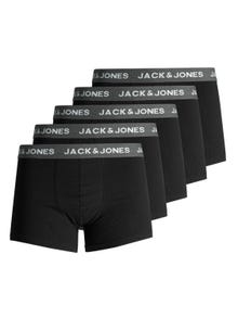 Jack & Jones 5-pack Boxershorts -Dark Grey Melange - 12142342