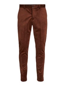 Jack & Jones JPRVELVET Regular Fit Eleganckie spodnie -Cherry Mahogany - 12143387