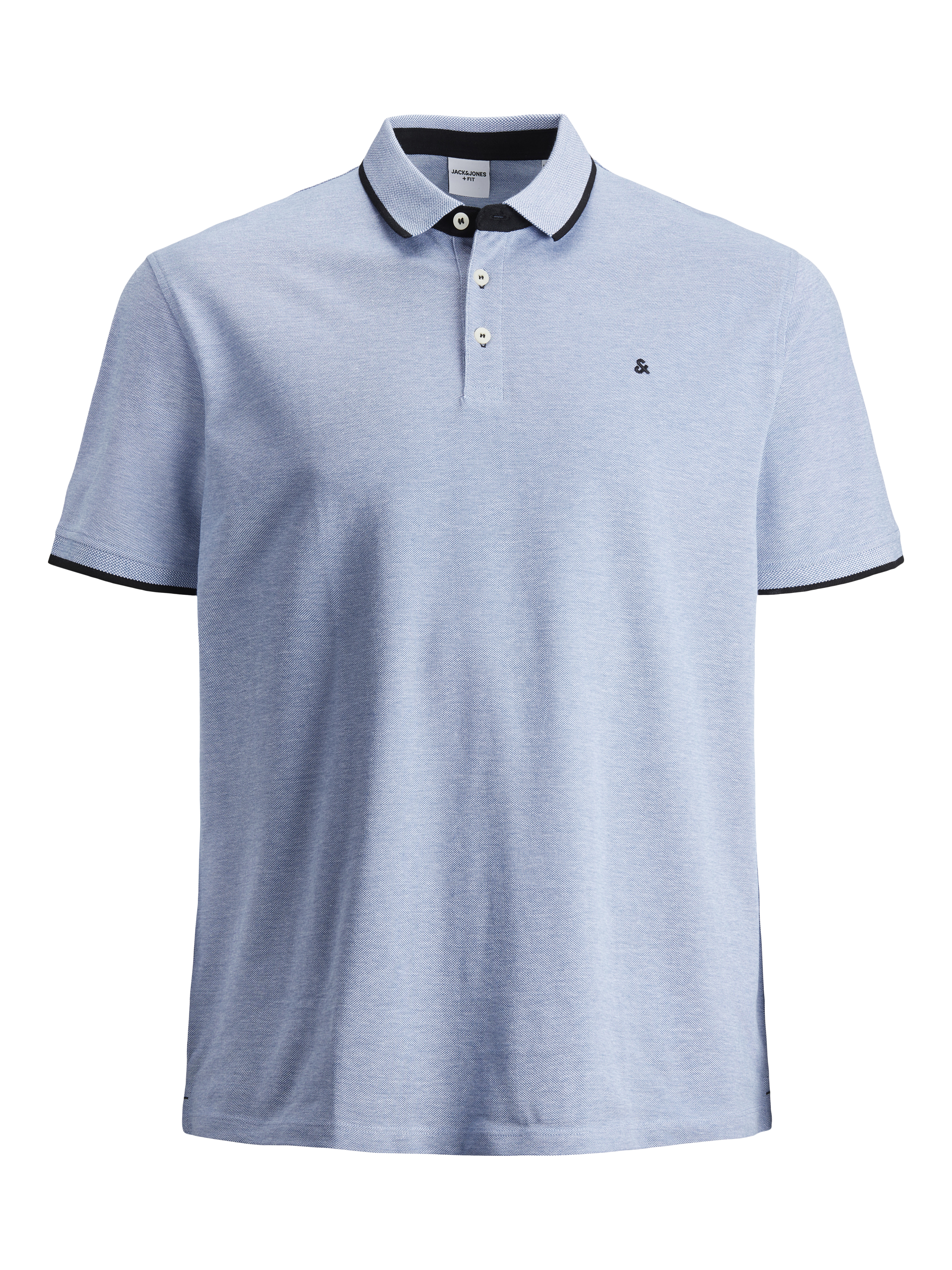 Thumbnail - Plus Size Einfarbig Poloshirt