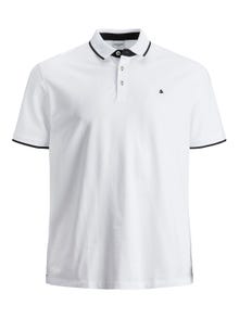 Jack & Jones Plus Size Gładki T-shirt -White - 12143859