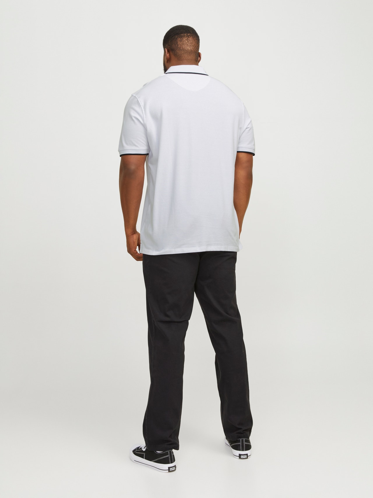 Jack & Jones Plus Size Vienspalvis Marškinėliai -White - 12143859
