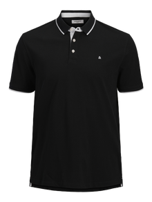 Jack & Jones Plus Size Einfarbig Poloshirt -Black - 12143859