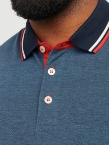 Jack & Jones Plus Size Camiseta polo Liso -Denim Blue - 12143859