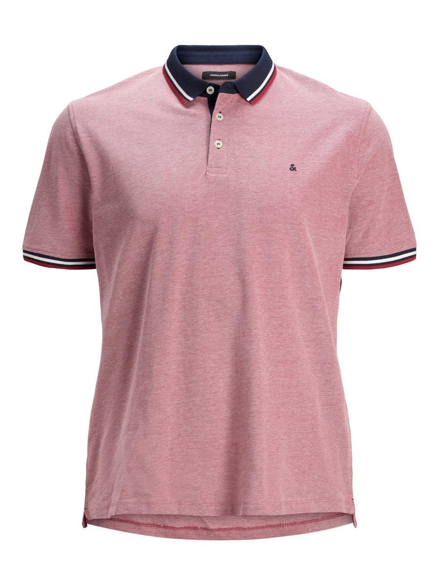 Jack & Jones Plus Size Einfarbig T-shirt -Rio Red - 12143859