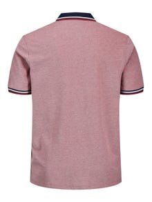 Jack & Jones Plus Size Camiseta polo Liso -Rio Red - 12143859