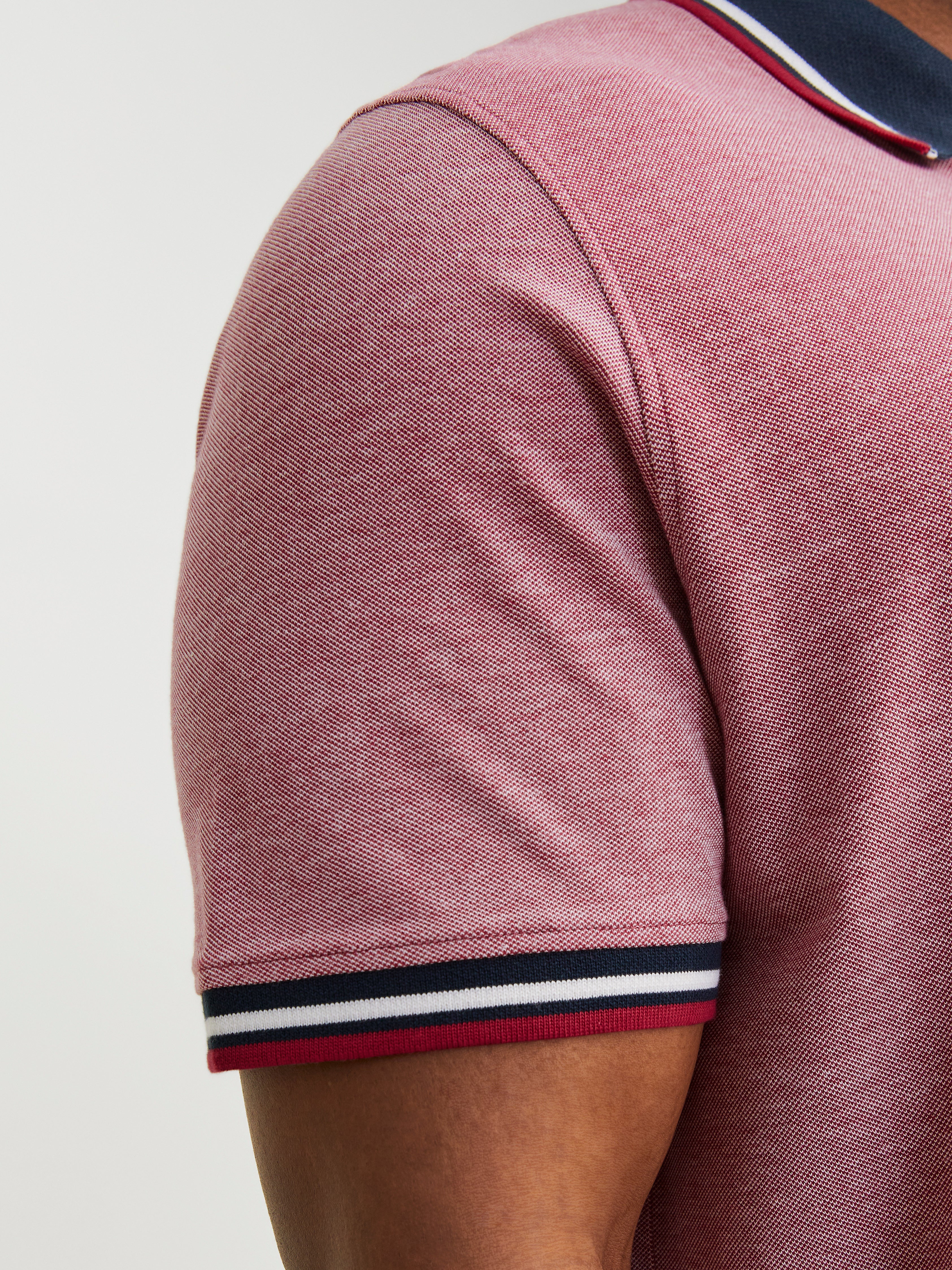 Jack & Jones Plus Size Plain Polo -Rio Red - 12143859