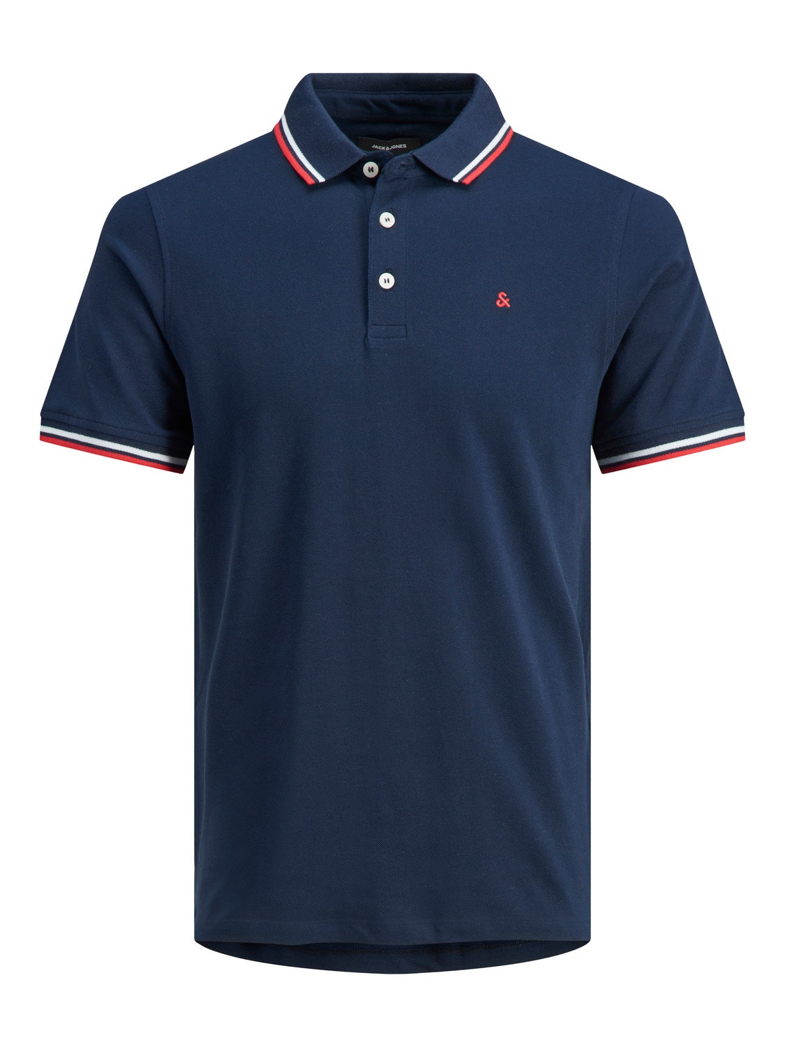 Jack & Jones Plus Size Camiseta polo Liso -Navy Blazer - 12143859