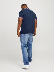 Jack & Jones Plus Size Yksivärinen T-shirt -Navy Blazer - 12143859