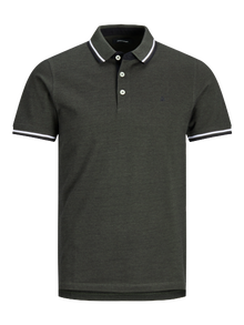 Jack & Jones Plius Vienspalvis Polo -Forest Night - 12143859
