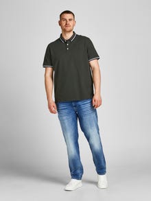 Jack & Jones Plius Vienspalvis Polo -Forest Night - 12143859