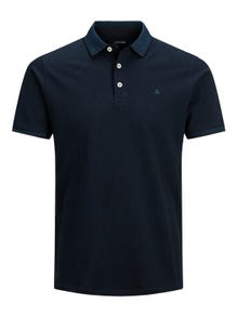 Jack & Jones Plus Size Camiseta polo Liso -Dark Navy - 12143859